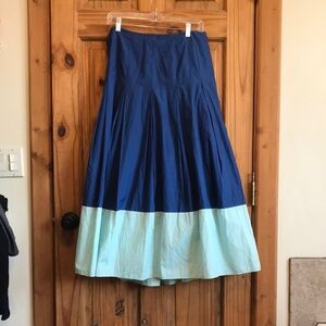 Boden womens long Blue Women's Skirt full maxi a-line medium large